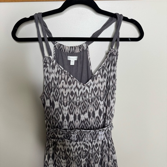 Garnet Hill printed belted Midi Dress medium - Picture 2 of 9